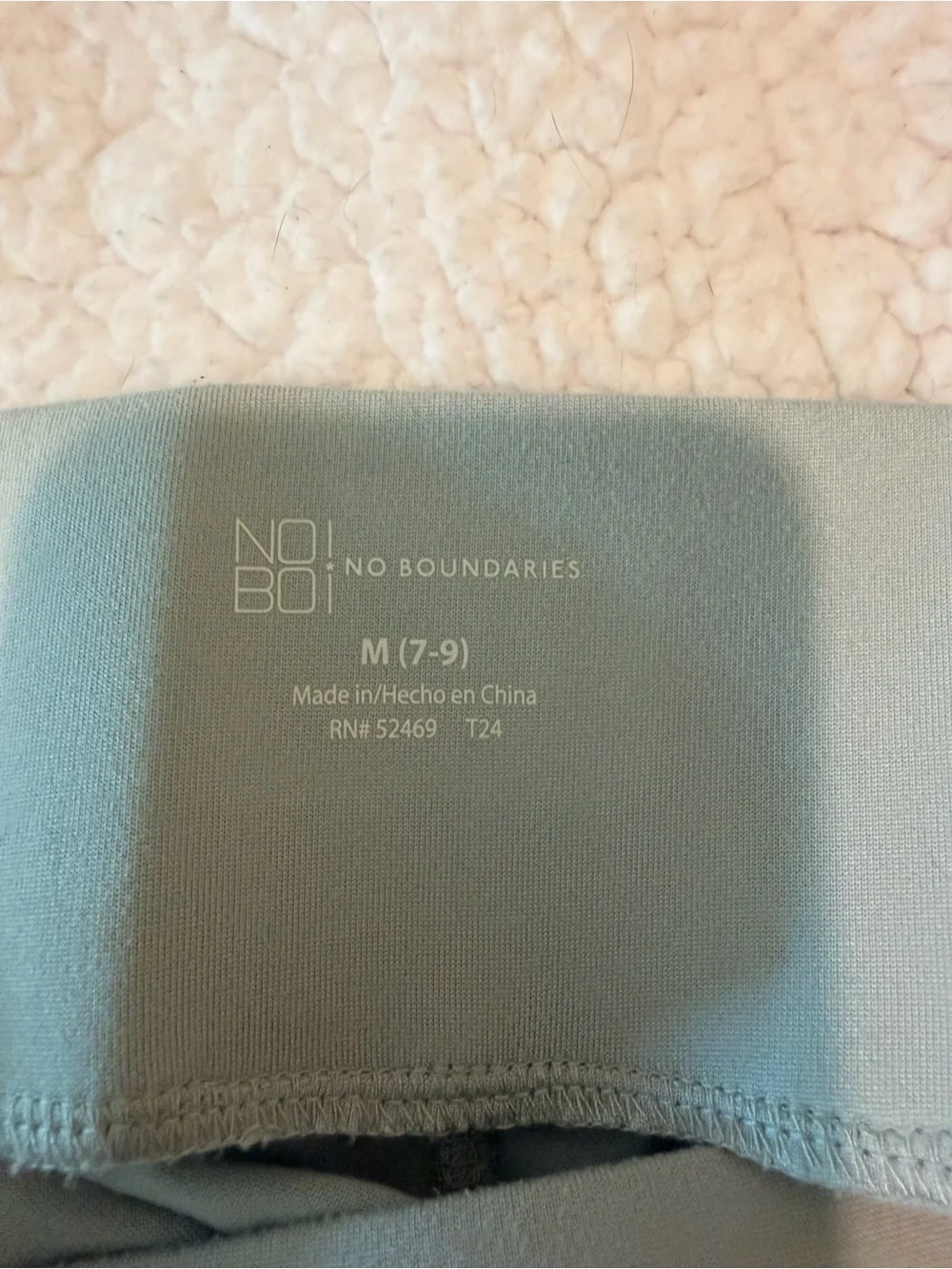 Soft Blue Crop Top and Legging Set